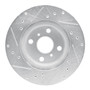 DFC Rotors-Drilled and Slotted-Silver with 5000 Advanced Brake Pads for 1987-1992 Geo/Toyota (Prizm, Corolla, MR2) 7502-76100