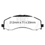 EBC 2019+ Dodge Ram 1500/3500 (4WD) Extra Duty Front Brake Pads