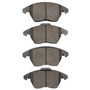DFC GEOSPEC Rotors with 5000 Advanced Brake Pads for 2011-2019 Volkswagen (Beetle, Jetta) 4502-74111