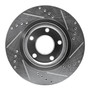 DFC Rotors-Drilled and Slotted-Silver with 5000 Euro Ceramic Brake Pads for 2007-2012 Nissan (Sentra) 7602-67006