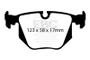 EBC 01-07 BMW M3 E46 3.2L Bluestuff Rear Brake Pads