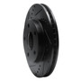 DFC Rotors-Drilled and Slotted-Black includes DFC Drums for 1997-2005 Chevrolet/Oldsmobile/Pontiac (Classic, Malibu, Alero, Cutlass)