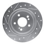 DFC Rotors-Drilled and Slotted-Silver with 5000 Euro Ceramic Brake Pads for 1990-1995 Mercedes-Benz (300SL, 500SL, SL320, SL500) 7602-63022