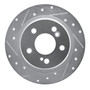 DFC Rotors-Drilled and Slotted-Silver with 5000 Euro Ceramic Brake Pads for 1990-1995 Mercedes-Benz (300SL, 500SL, SL320, SL500) 7602-63022