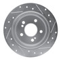 DFC Rotors-Drilled and Slotted-Silver with 5000 Euro Ceramic Brake Pads for 1990-1995 Mercedes-Benz (300SL, 500SL, SL320, SL500) 7602-63022