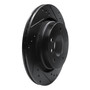 DFC Rotors-Drilled and Slotted-Black with 5000 Advanced Brake Pads includes Hardware for 1999-2006 BMW (323i, 325Ci, 325i, 328Ci) 8512-31313