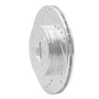 DFC Rotors-Drilled and Slotted-Silver with 5000 Advanced Brake Pads for 1991-1994 Toyota (Tercel) 7502-76157