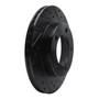 DFC Rotors-Drilled and Slotted-Black with Ultimate Duty Performance Brake Pads for 1977-1978 Jeep (CJ5, CJ7) 8402-42020