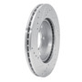 DFC Rotors-Drilled and Slotted-Silver with 5000 Advanced Brake Pads for 1987-1993 Mercedes-Benz (190D, 190E) 7502-63014