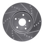 DFC Rotors-Drilled and Slotted-Silver with 5000 Advanced Brake Pads for 2015 Subaru (Legacy) 7502-13028