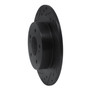 DFC Rotors-Drilled and Slotted-Black with 5000 Advanced Brake Pads for 1984-1988 Nissan (200SX, 300ZX) 8502-67014