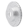 DFC Rotors-Drilled and Slotted-Silver with Heavy Duty Brake Pads for 1995-2002 Ford/Mazda/Mercury (Explorer, Ranger, B3000, B4000)