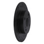 DFC Rotors-Drilled and Slotted-Black with 5000 Advanced Brake Pads for 1987-1992 Chevrolet/Geo/Toyota (Nova, Prizm, Corolla) 8502-76023