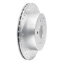 DFC Rotors-Drilled and Slotted-Silver with 5000 Advanced Brake Pads for 1993-2001 INFINITI (J30, Q45) 7502-68004