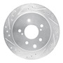 DFC Rotors-Drilled and Slotted-Silver with 5000 Advanced Brake Pads for 1993-2001 INFINITI (J30, Q45) 7502-68004