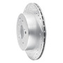 DFC Rotors-Drilled and Slotted-Silver with 5000 Advanced Brake Pads for 1993-2001 INFINITI (J30, Q45) 7502-68004