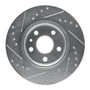 DFC Rotors-Drilled and Slotted-Silver with 5000 Advanced Brake Pads for 2011-2017 Chevrolet (Cruze, Cruze Limited, Sonic) 7502-47022