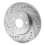 DFC Rotors-Drilled and Slotted-Silver with 5000 Advanced Brake Pads for 2011-2017 Chevrolet (Cruze, Cruze Limited, Sonic) 7502-47022