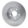 DFC Rotors-Drilled and Slotted-Silver with 5000 Advanced Brake Pads for 2011-2016 Buick/Chevrolet (LaCrosse, Regal, Malibu, Malibu Limited)