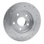 DFC Rotors-Drilled and Slotted-Silver with 5000 Advanced Brake Pads for 2011-2016 Buick/Chevrolet (LaCrosse, Regal, Malibu, Malibu Limited)