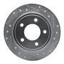 DFC Rotors-Drilled and Slotted-Silver with 5000 Advanced Brake Pads for 1993-2004 Chrysler/Dodge/Eagle (300M, Concorde, Intrepid, LHS)