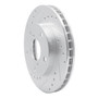 DFC Rotors-Drilled and Slotted-Silver with 5000 Advanced Brake Pads for 1991 Toyota (MR2) 7502-76149
