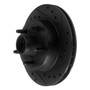 DFC Rotors-Drilled and Slotted-Black with Heavy Duty Brake Pads for 1983-1994 Ford/Mazda (Aerostar, Ranger, B2300, B3000) 8202-99092