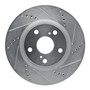 DFC Rotors-Drilled and Slotted-Silver with 5000 Advanced Brake Pads for 2007-2018 Lexus/Toyota (ES300h, ES350, Avalon, Camry) 7502-76083