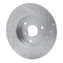 DFC Rotors-Drilled and Slotted-Silver with 5000 Advanced Brake Pads for 2005-2015 Smart (Fortwo) 7502-63053