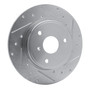 DFC Rotors-Drilled and Slotted-Silver with 5000 Advanced Brake Pads for 2005-2015 Smart (Fortwo) 7502-63053