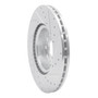 DFC Rotors-Drilled and Slotted-Silver with 5000 Euro Ceramic Brake Pads for 2006-2017 Audi/Volkswagen (A3, A3 Quattro, TT, TT Quattro)