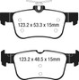 EBC 15+ Ford Edge 2.0 Turbo FWD Ultimax2 Rear Brake Pads