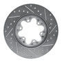 DFC Rotors-Drilled and Slotted-Silver with Heavy Duty Brake Pads for 2004-2008 Chevrolet/GMC/Isuzu (Colorado, Canyon, i-280, i-290)