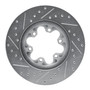 DFC Rotors-Drilled and Slotted-Silver with Heavy Duty Brake Pads for 2004-2008 Chevrolet/GMC/Isuzu (Colorado, Canyon, i-280, i-290)