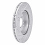 DFC Rotors-Drilled and Slotted-Silver with 5000 Advanced Brake Pads for 1986-1995 Mercedes-Benz (260E, 300CE, 300D, 300E) 7502-63020