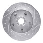 DFC Rotors-Drilled and Slotted-Silver with 5000 Advanced Brake Pads for 1983-1994 Ford/Mazda (Aerostar, Ranger, B2300, B3000) 7502-99019