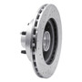DFC Rotors-Drilled and Slotted-Silver with 5000 Advanced Brake Pads for 1983-1994 Ford/Mazda (Aerostar, Ranger, B2300, B3000) 7502-99019