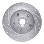 DFC Rotors-Drilled and Slotted-Silver with 5000 Advanced Brake Pads for 1983-1994 Ford/Mazda (Aerostar, Ranger, B2300, B3000) 7502-99019