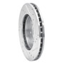 DFC Rotors-Drilled and Slotted-Silver with 5000 Advanced Brake Pads for 1990-2005 Chrysler/Dodge/Eagle (Sebring, Avenger, Stratus, Talon)