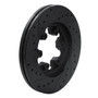 DFC Rotors-Drilled and Slotted-Black with Heavy Duty Brake Pads for 2004-2008 Chevrolet/GMC/Isuzu (Colorado, Canyon, i-280, i-290)