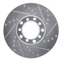 DFC Rotors-Drilled and Slotted-Silver with 5000 Euro Ceramic Brake Pads for 1972-1979 Mercedes-Benz (280SE, 280SEL, 300SD, 350SL) 7602-63009