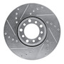 DFC Rotors-Drilled and Slotted-Silver with 5000 Euro Ceramic Brake Pads for 1972-1979 Mercedes-Benz (280SE, 280SEL, 300SD, 350SL) 7602-63009