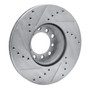 DFC Rotors-Drilled and Slotted-Silver with 5000 Euro Ceramic Brake Pads for 1972-1979 Mercedes-Benz (280SE, 280SEL, 300SD, 350SL) 7602-63009