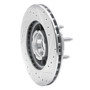 DFC Rotors-Drilled and Slotted-Silver with 5000 Advanced Brake Pads for 1990-1994 Ford/Mazda (Bronco II, Explorer, Ranger, B3000) 7502-99287