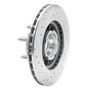 DFC Rotors-Drilled and Slotted-Silver with 5000 Advanced Brake Pads for 1990-1994 Ford/Mazda (Bronco II, Explorer, Ranger, B3000) 7502-99287