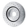 DFC Rotors-Drilled and Slotted-Silver with 5000 Advanced Brake Pads for 2015-2021 Ram (ProMaster City) 7502-40021