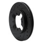 DFC Rotors-Drilled and Slotted-Black with 5000 Advanced Brake Pads for 1984-1986 Nissan (300ZX) 8502-67263