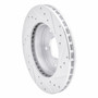 DFC Rotors-Drilled and Slotted-Silver with 5000 Advanced Brake Pads for 1979-1981 Pontiac (Firebird) 7502-52037