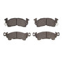 DFC Rotors-Drilled and Slotted-Black with 5000 Advanced Brake Pads for 1977-1978 Buick/Cadillac (Electra, Estate Wagon, LeSabre, Riviera)