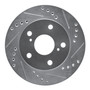 DFC Rotors-Drilled and Slotted-Silver with 5000 Advanced Brake Pads for 1991-1994 Toyota (Previa) 7502-76121